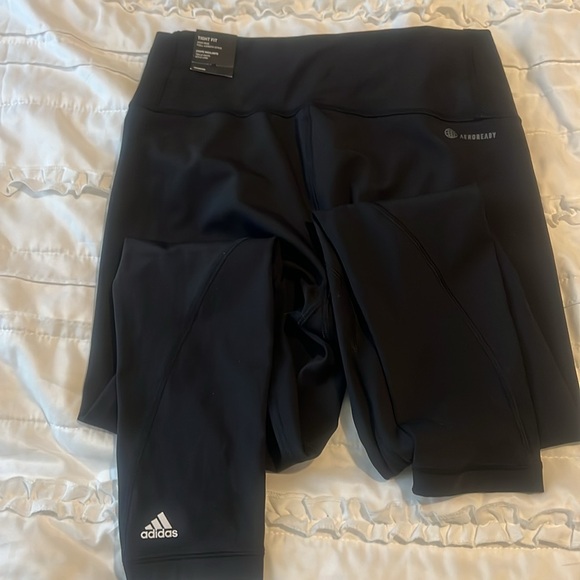 Adidas Training Leggings, Black, Large - Picture 4 of 4
